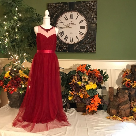 Red Tulle party dress - Picture 1 of 8